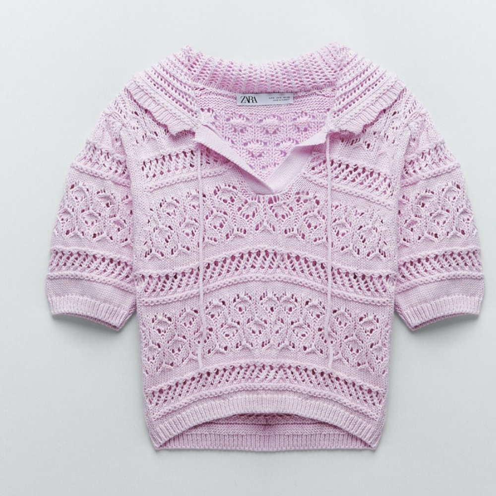 Zara Pink Knit top - Picture 3 of 5